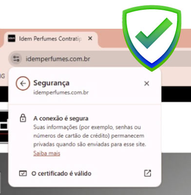 A loja idemperfumes.com.br é segura